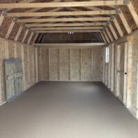 76024-1 12'x24' Economy High Barn Wood Shed
