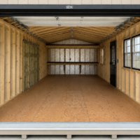 14'x32' Ranch Gable Wood Panel Garage