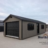 14'x32' Ranch Gable Wood Panel Garage
