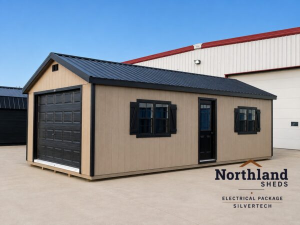14'x32' Ranch Gable Wood Panel Garage