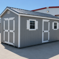 76240 10'x20' Ranch Gable Wood Panel Shed