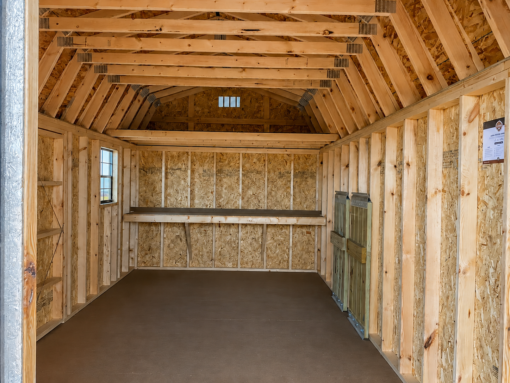 10'x20' High Barn Wood Panel Shed