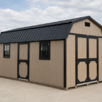 10'x20' High Barn Wood Panel Shed