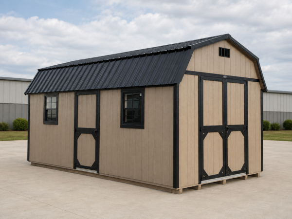 10'x20' High Barn Wood Panel Shed