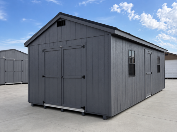 12'x24' Economy Ranch Gable Wood Shed