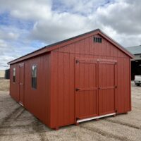 76255 12'x24' Economy Ranch Gable Wood Shed
