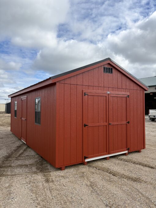 76255 12'x24' Economy Ranch Gable Wood Shed