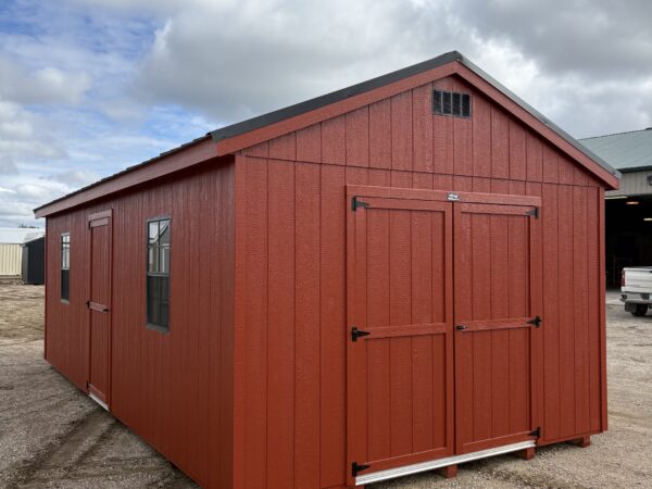 12'x24' Economy Ranch Gable Wood Shed