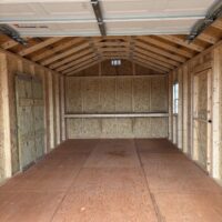 76295-1 12'x24' Economy Ranch Wood Panel Garage