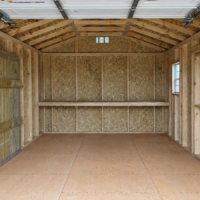 76344-1 10"x20" Economy Ranch Wood Panel Garage