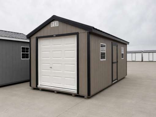 76344 10"x20" Economy Ranch Wood Panel Garage