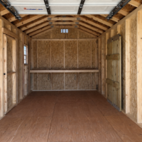 76347-2 10'x20' Economy Ranch Wood Panel Garage