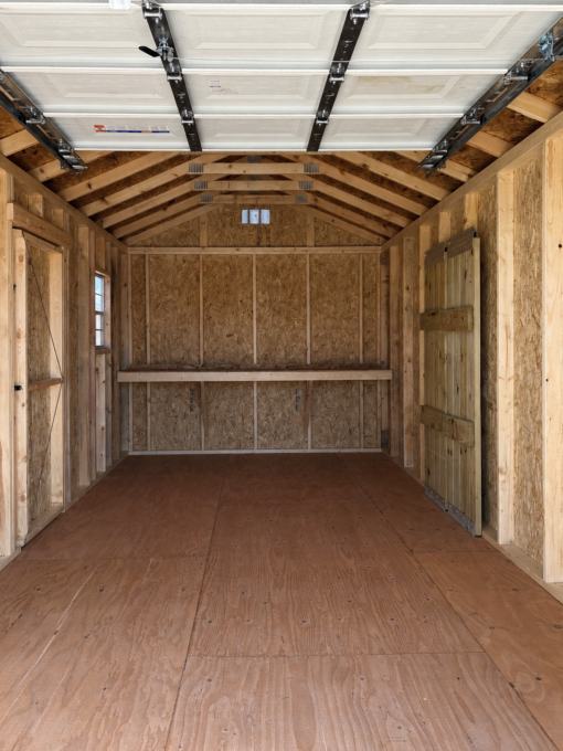76347-2 10'x20' Economy Ranch Wood Panel Garage