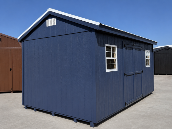 10'x16' Economy Ranch Gable Wood Shed