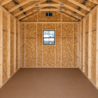 10'x16' Economy Ranch Gable Wood Shed