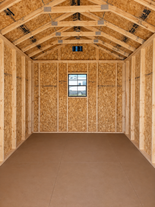 10'x16' Economy Ranch Gable Wood Shed