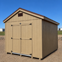 10'x16' Economy Ranch Gable Wood Shed