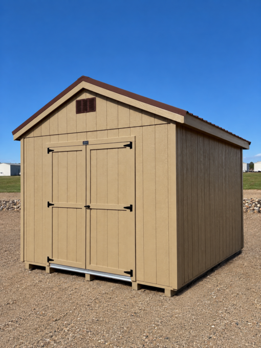 10'x16' Economy Ranch Gable Wood Shed