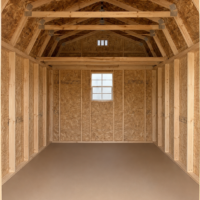 76370-1 10'x16' Economy High Barn Wood Shed