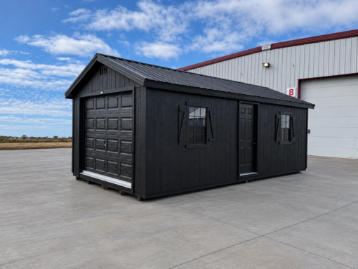 12'x24' Ranch Gable Wood Panel Garage