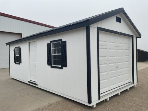 12'x24' Ranch Gable Wood Panel Garage