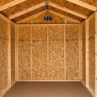 8'x10' Economy Ranch Gable Wood Shed