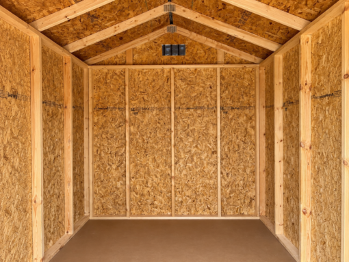 8'x10' Economy Ranch Gable Wood Shed