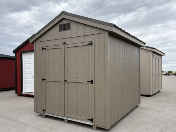 8'x10' Economy Ranch Gable Wood Shed