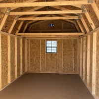 10'x16' Economy High Barn Wood Shed