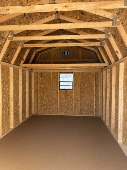 10'x16' Economy High Barn Wood Shed