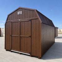 10'x16' Economy High Barn Wood Shed