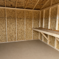 76485-1 12'x16' Economy Ranch Gable Wood Shed