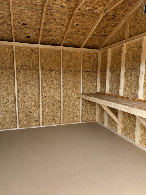 76485-1 12'x16' Economy Ranch Gable Wood Shed