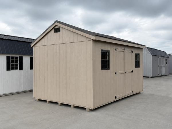 12'x16' Economy Ranch Gable Wood Shed