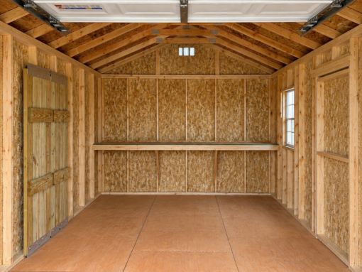 76498-1 12'x20' Economy Ranch Wood Panel Garage