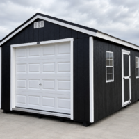 76498 12'x20' Economy Ranch Wood Panel Garage