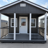 12'x24' Ranch Gable Wood Panel Porch