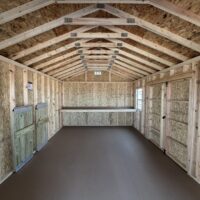 12'x24' Ranch Gable Wood Panel Porch