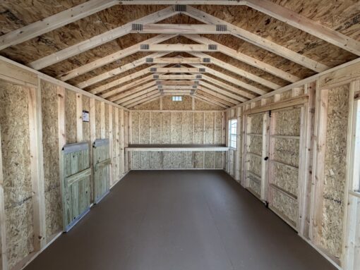 12'x24' Ranch Gable Wood Panel Porch