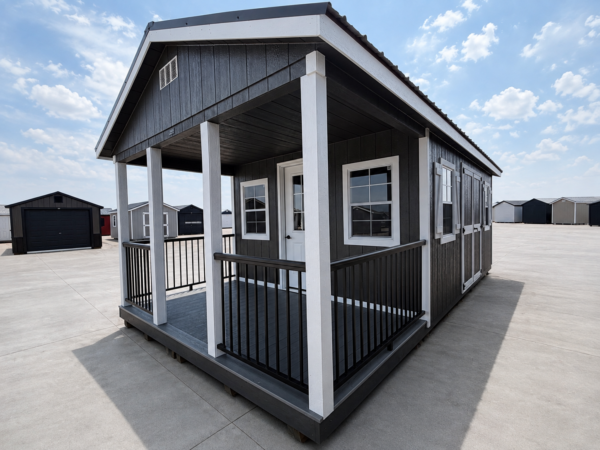 12'x24' Ranch Gable Wood Panel Porch