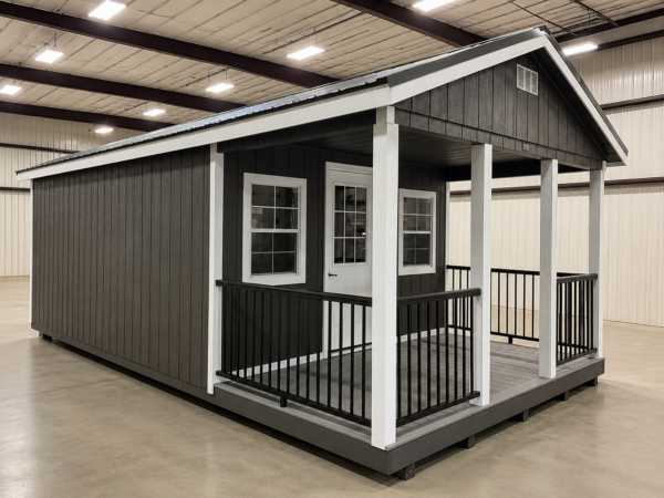 12'x24' Ranch Gable Wood Panel Porch