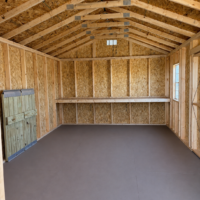 12'x20' Economy Ranch Gable Wood Shed