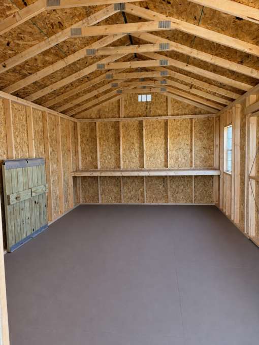 12'x20' Economy Ranch Gable Wood Shed