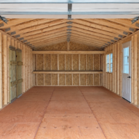 14'x32' Ranch Gable Wood Panel Garage