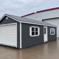 14'x32' Ranch Gable Wood Panel Garage