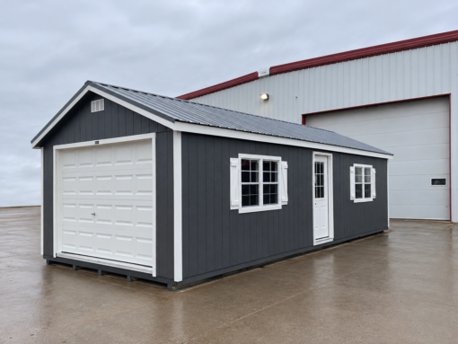 14'x32' Ranch Gable Wood Panel Garage