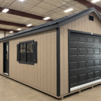 14'x32' Ranch Gable Wood Panel Garage