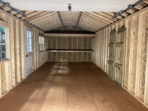 76711 0 12'x28' Ranch Gable Wood Panel Garage