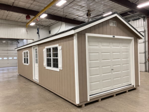 12'x28' Ranch Gable Wood Panel Garage