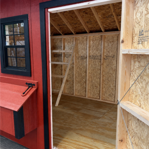 76749-1 8'x12' Quaker Gable Wood Panel Chicken Coop